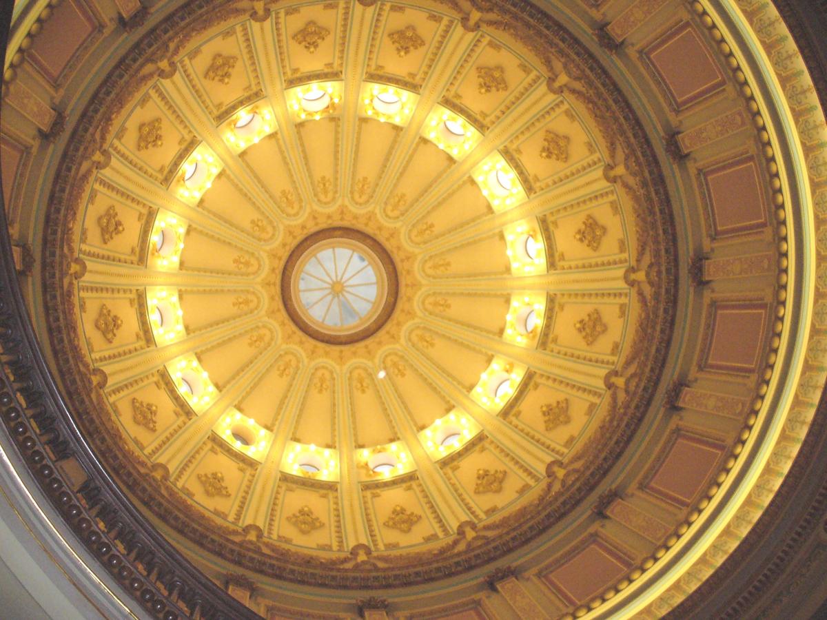 The rotunda of the California State Capitol in Sacramento.